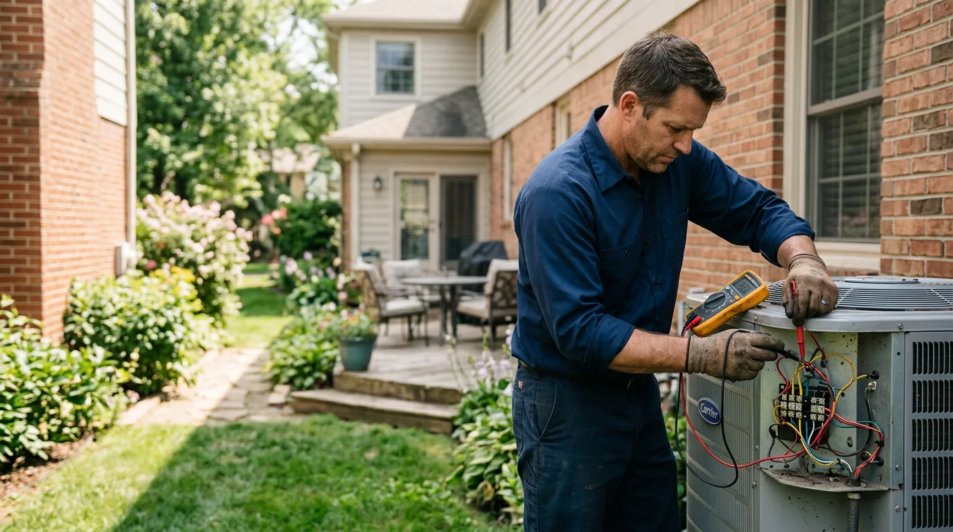 HVAC technician working near San Rafael, CA